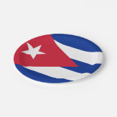 キューバ国旗 ペーパープレート (アングル)