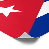 キューバ国旗 ポスター (角)