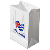 キューバ国旗🇨🇺 ミディアムペーパーバッグ (正面アングル)