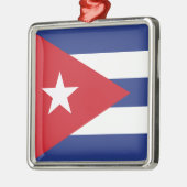キューバ国旗 メタルオーナメント (左)