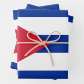 キューバ国旗 ラッピングペーパーシート (インサイチュ)