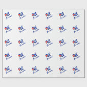 キューバ国旗🇨🇺 ラッピングペーパー (フラット)