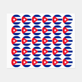 キューバ国旗 ラベル