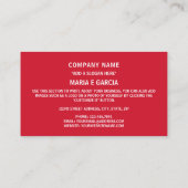 キューバ国旗 名刺 (裏面)