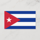 キューバ国旗 名刺 (正面)