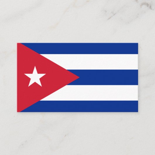 キューバ国旗 名刺 (正面)