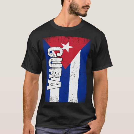キューバ国旗 Tシャツ (正面)