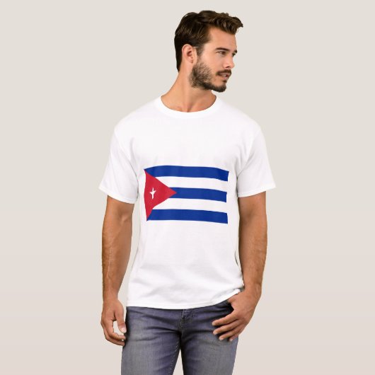 キューバ国旗 Tシャツ (正面フル)