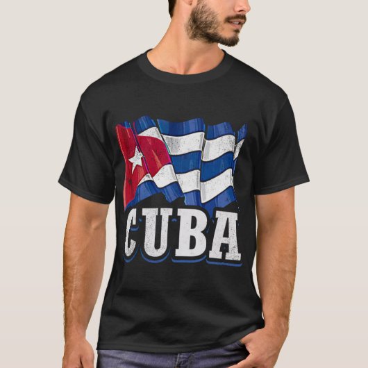 キューバ国旗 Tシャツ (正面)