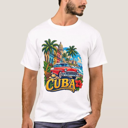 キューバ島の伝統芸術Tシャツ Tシャツ (正面)