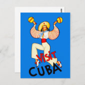 キューバ旅行ポスターマラカス ポストカード (正面/裏面)