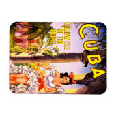 キューバ旅行ポスター マグネット (横)