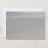 キューバ日付の保存先ビーチ結婚式 セーブザデート (裏面)