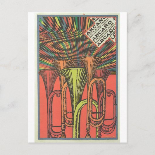 キューバ映画ポスターキューバ映画ポスターポストプリント ポストカード (正面)