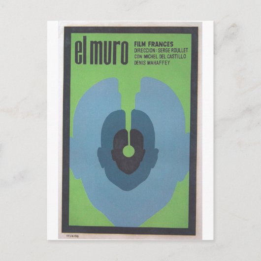 キューバ映画ポスターキューバ映画ポスターポストプリント ポストカード (正面)