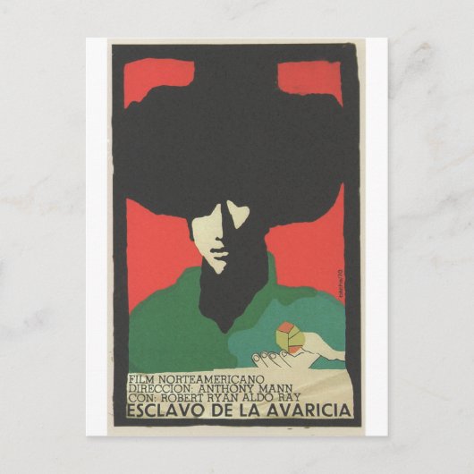 キューバ映画ポスターキューバ映画ポスターポストプリント ポストカード (正面)