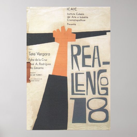 キューバ映画ポスターキューバ映画ポスター ポスター (正面)