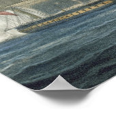 キューバ沖のHMS Arethusaによるポモンの捕獲 ポスター (角)