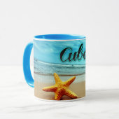 キューバ産ヒトデ マグカップ (正面左)