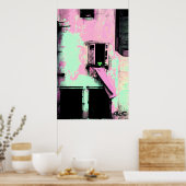 キューバ産ランドリー ポスター (キッチン)