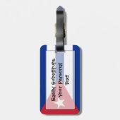 キューバ簡単ID個人の国旗 ラゲッジタグ (裏面縦)