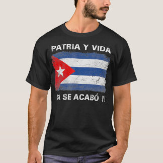 キューバ自由運動パトリ天秤座キューバ国旗 Tシャツ
