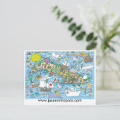 キューバ製はがき， www.joseemiliopolo.com ポストカード (スタンド正面)