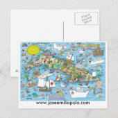 キューバ製はがき， www.joseemiliopolo.com ポストカード (正面/裏面)