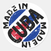 キューバ製ラベルシール ラウンドシール (正面)