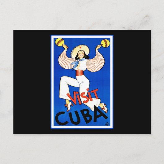 キューバ訪問 ポストカード (正面)