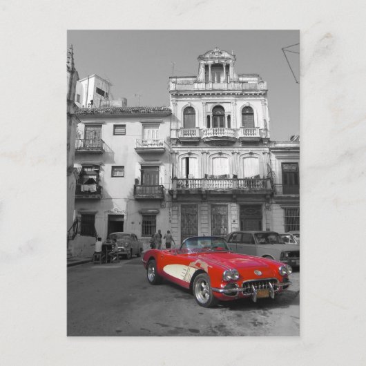 キューバ車3 ポストカード (正面)