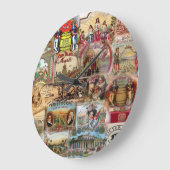 キューバ郷愁ヴィンテージ時計 ラージ壁時計 (傾斜)