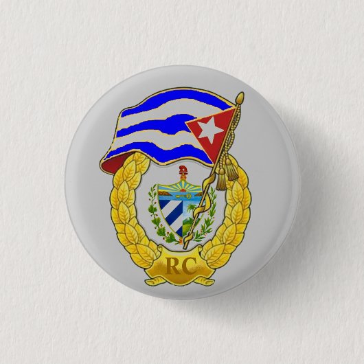 キューバ革命軍 缶バッジ (正面)