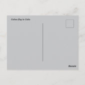 キューバ飛んでいるの砦にあるキューバ国旗 ポストカード (裏面)