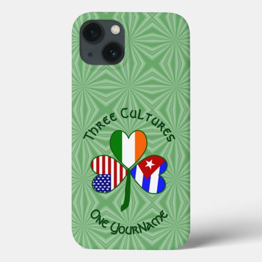 キューバ アイルランド 米国 旗 シャムロック 個人的な Case-Mate iPhoneケース (裏面)