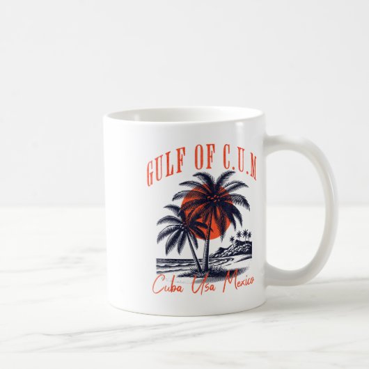キューバ・アメリカ・メキシコ湾 コーヒーマグカップ (右)