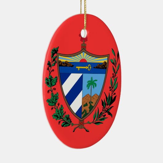 キューバ-カスタムなクリスマスのオーナメント セラミックオーナメント (右)