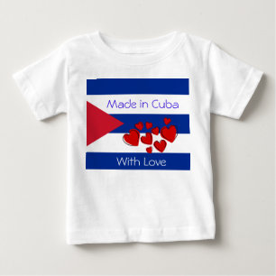 キューバ-キューバの旗で作られる ベビーTシャツ