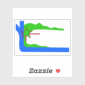 キューバ，クマナヤグア国旗 シール (シート)