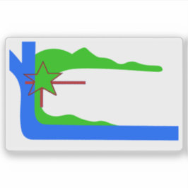 キューバ，クマナヤグア国旗 シール