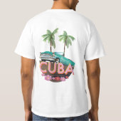 キューバ クラシックカー ロゴ Tシャツ (裏面)