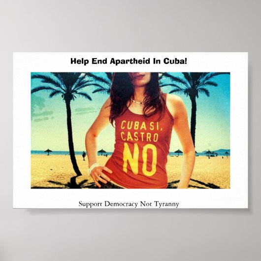 キューバ・シカストロNo ポスター (正面)