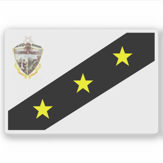 キューバ・ジャグエ・グランデ国旗 シール (正面)