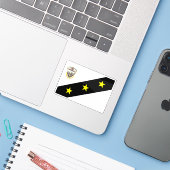 キューバ・ジャグエ・グランデ国旗 シール (ノートパソコンとiPhone)