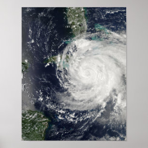 キューバ、ジャマイカ、バハム上空のハリケーン ポスター