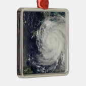 キューバ、ジャマイカ、バハム上空のハリケーン メタルオーナメント (右)