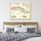 キューバ、ジャマイカ、プエルトリコ キャンバスプリント (インサイチュ (寝室))