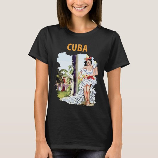 キューバ ダンサー ホリデー トラベル Tシャツ (正面)