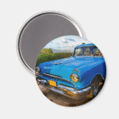 キューバ,トリニダードの古いアメリカのクラシック車 マグネット (正面/裏面)