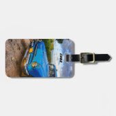 キューバ，トリニダードの古いアメリカのクラシック車 ラゲッジタグ (正面横)